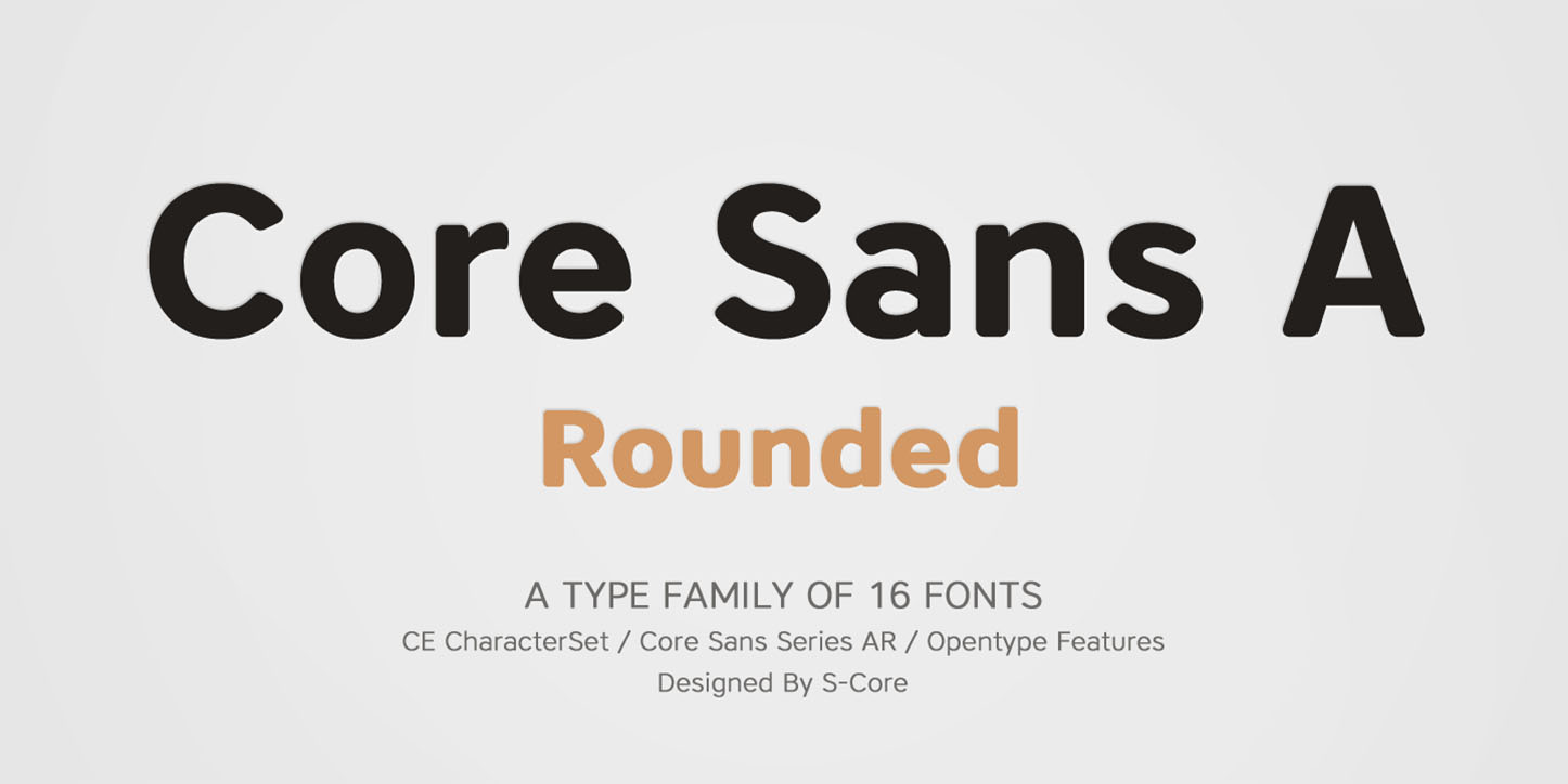 Core Sans Ar Font - Core Sans AR Font Family Free Download