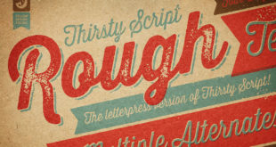 Thirsty Rough Font