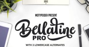 Bellatine Font 310x165 - Bellatine Pro Script Font Free Download