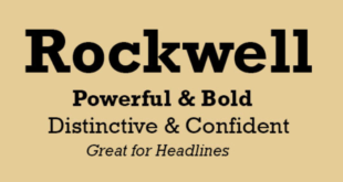 Rockwell Font 310x165 - Rockwell Font Free Download