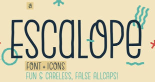 Escalope Font 310x165 - Escalope Typeface Family Free Download