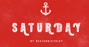Saturday Typeface 310x165 - Saturday Typeface Free Download