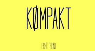 Kompakt Font 310x165 - Kompakt Font Family Free Download