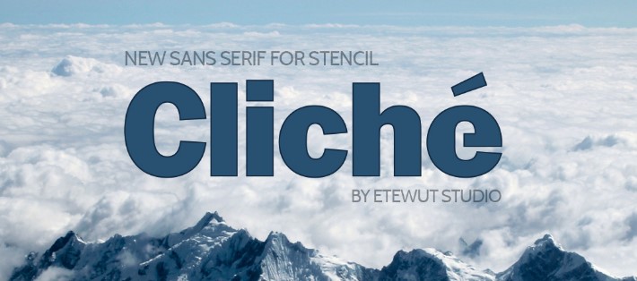 Cliche Sans Serif Font