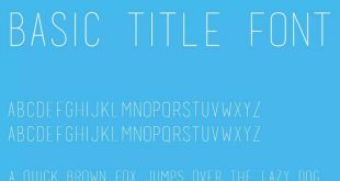 BASIC TITLE FONT REGULAR FONT 310x165 - Basic Title Font Free Download