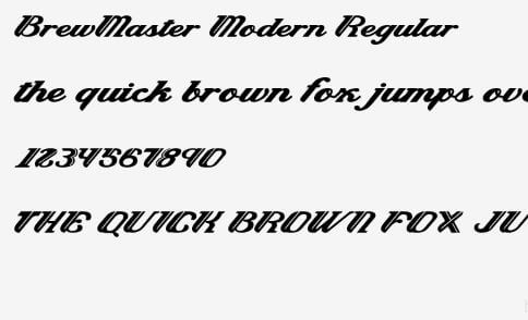Brewmaster Regular Font - Brewmaster Font Family Free Download