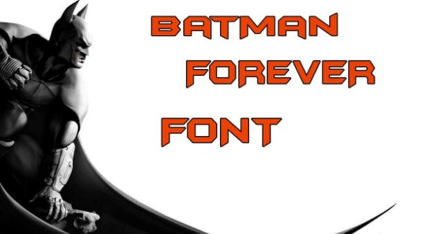 Batman Forever Alternate Font