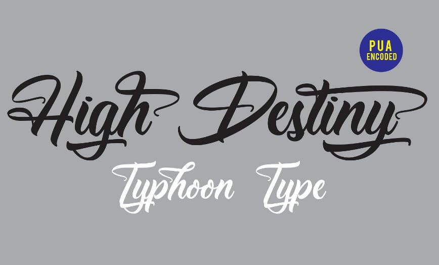High destiny font - High Destiny Script Font Free Download