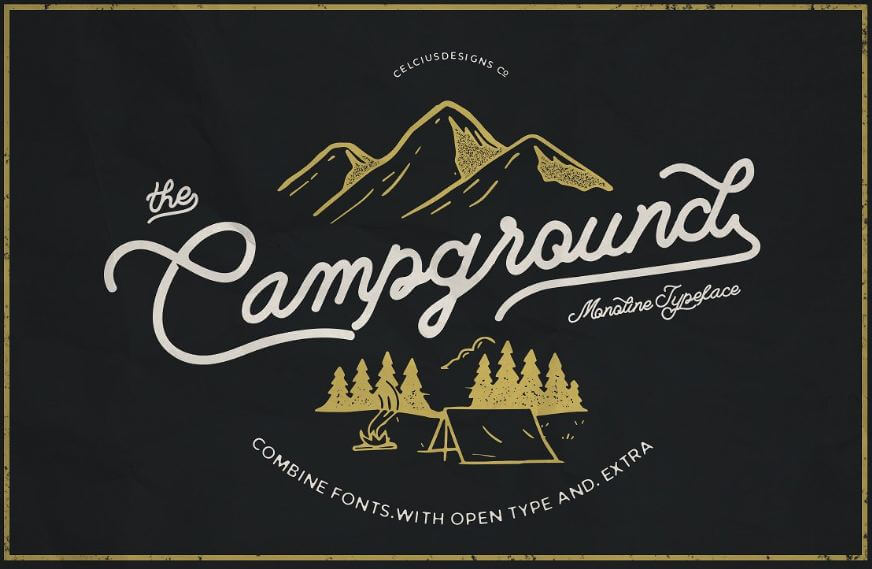 campground font - Campground Font Free Download