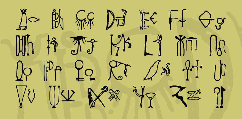 egyptian font - Egyptian Font Free Download