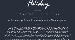 holiday script font 310x165 - Holiday Bold Script Font Free Download
