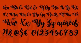 october twilight 310x165 - October Twilight Font Free Download