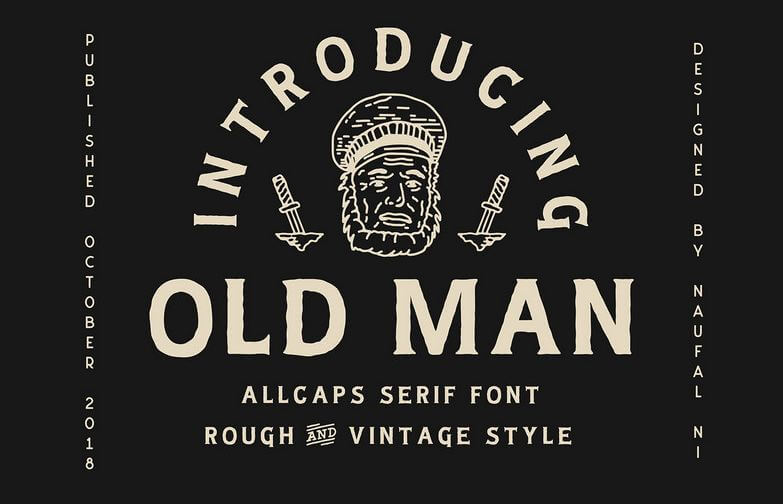 oldman font - Old Man Typeface Free Download