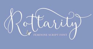 rotarity font 310x165 - Rottarity Feminine Script Font Free Download