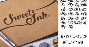 sweet ink font 310x165 - Sweet Ink Calligraphy Font Free Download