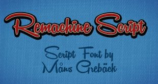Remachine script font 310x165 - Remachine Script Font Free Download