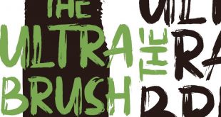 The ultra brush 310x165 - The Ultra Brush Font Free Download