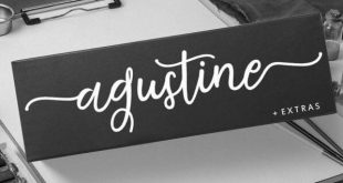 agustine font 310x165 - Agustine Script Font Free Downlaod