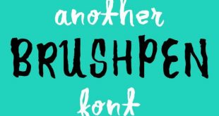 another brush pen font 310x165 - Another Brush Pen Font Free Download