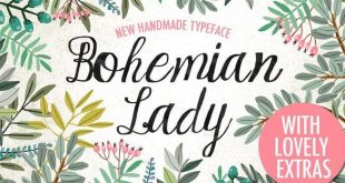 bohemian lady font 310x165 - Bohemian Lady Font Free Download