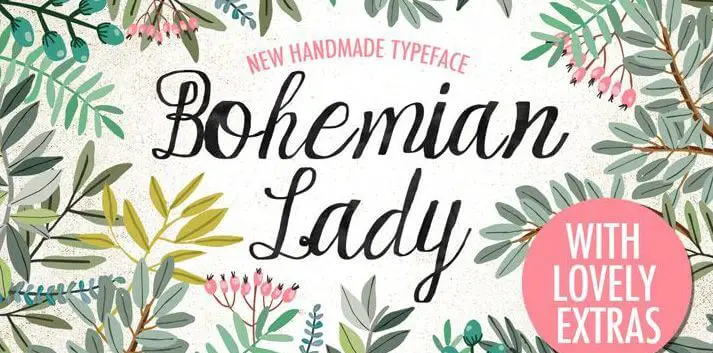 bohemian lady font - Bohemian Lady Font Free Download
