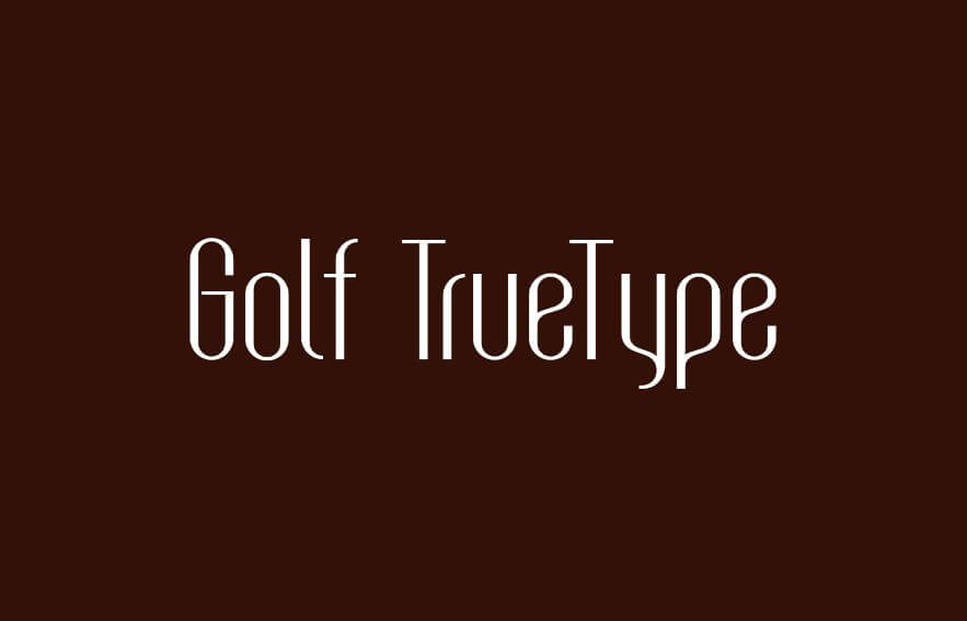 golf truetype font - Golf TrueType Font Free Download