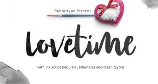 lovetime font 310x165 - Lovetime Script Font Free Download