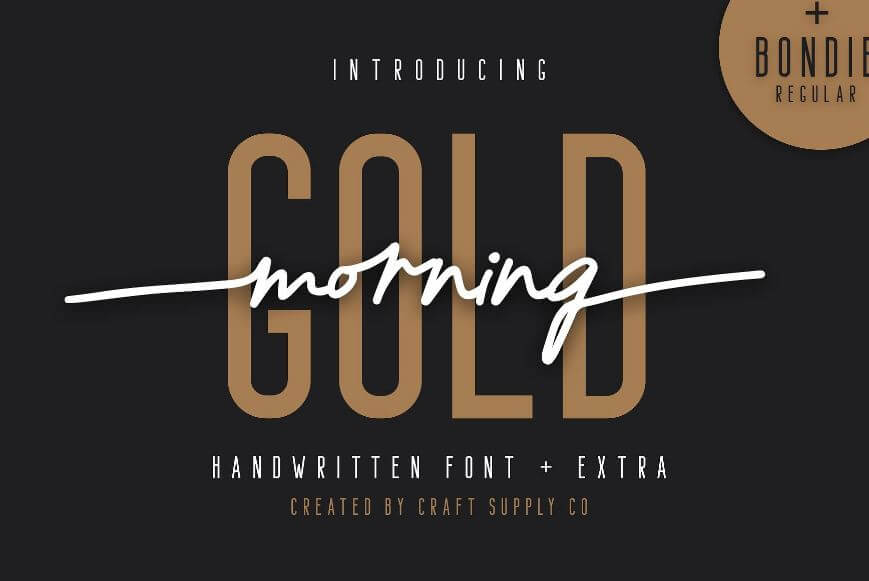 morning gold - Morning Gold Handwritten Font Free Download