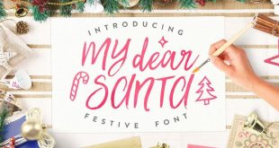 my dear santa font 310x165 - My Dear Santa Script Font Free Download