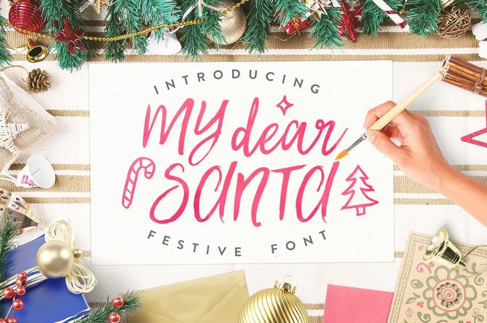 my dear santa font - My Dear Santa Script Font Free Download