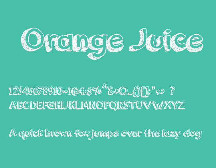 orange juice font - Orange Juice Font Free Download
