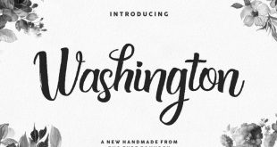 washington font 310x165 - Washington Basketball Font Free Download