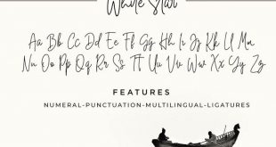 white star font 310x165 - White Star Handwritten Font Free Download