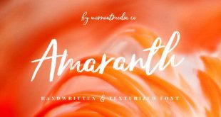 amaranth font 310x165 - Amaranth Handwritten Font Free Download