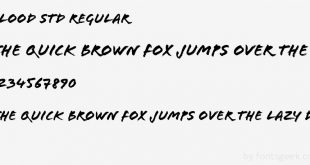 flood font 310x165 - Flood Font Free Download