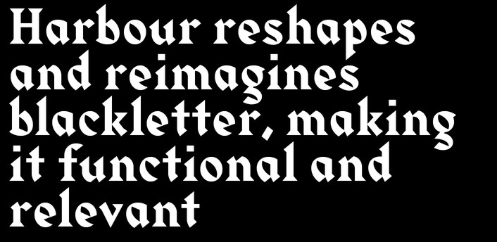 harbour typefaces - Harbour Font Free Download