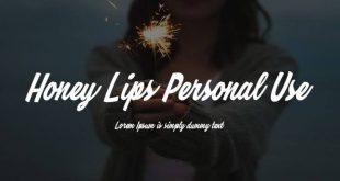 honey lips font 310x165 - Honey Lips Font Free Download