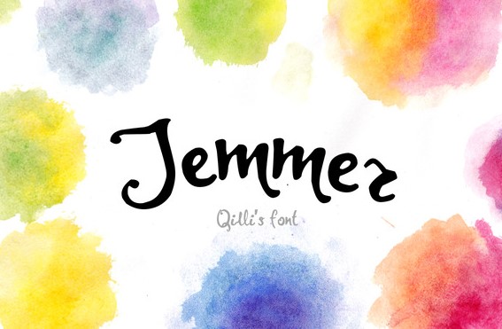 jemmer font - Jemmer Hand painted Font Free Download