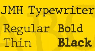 jmh typewriter font 310x165 - JMH Typewriter Font Download