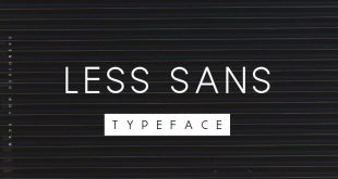 less sans font 310x165 - Less Sans Minimal Typeface Free Download