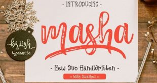 masha font 310x165 - Masha Script Font Free Download