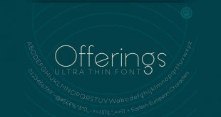offering thin font 310x165 - Offering Ultra Thin Font Free Download
