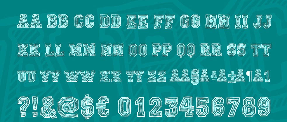 college font - Ficticcia College Font Free Download