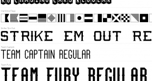 Flag font