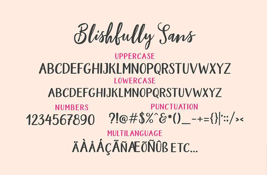 blisfully - Blishfully Duo Font Free Download