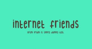 internet font 310x165 - Internet Friends Font Free Download