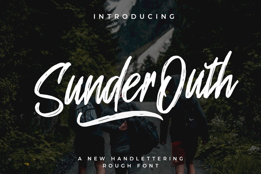 sunder outh font - Sunder Outh Brush Font Free Download