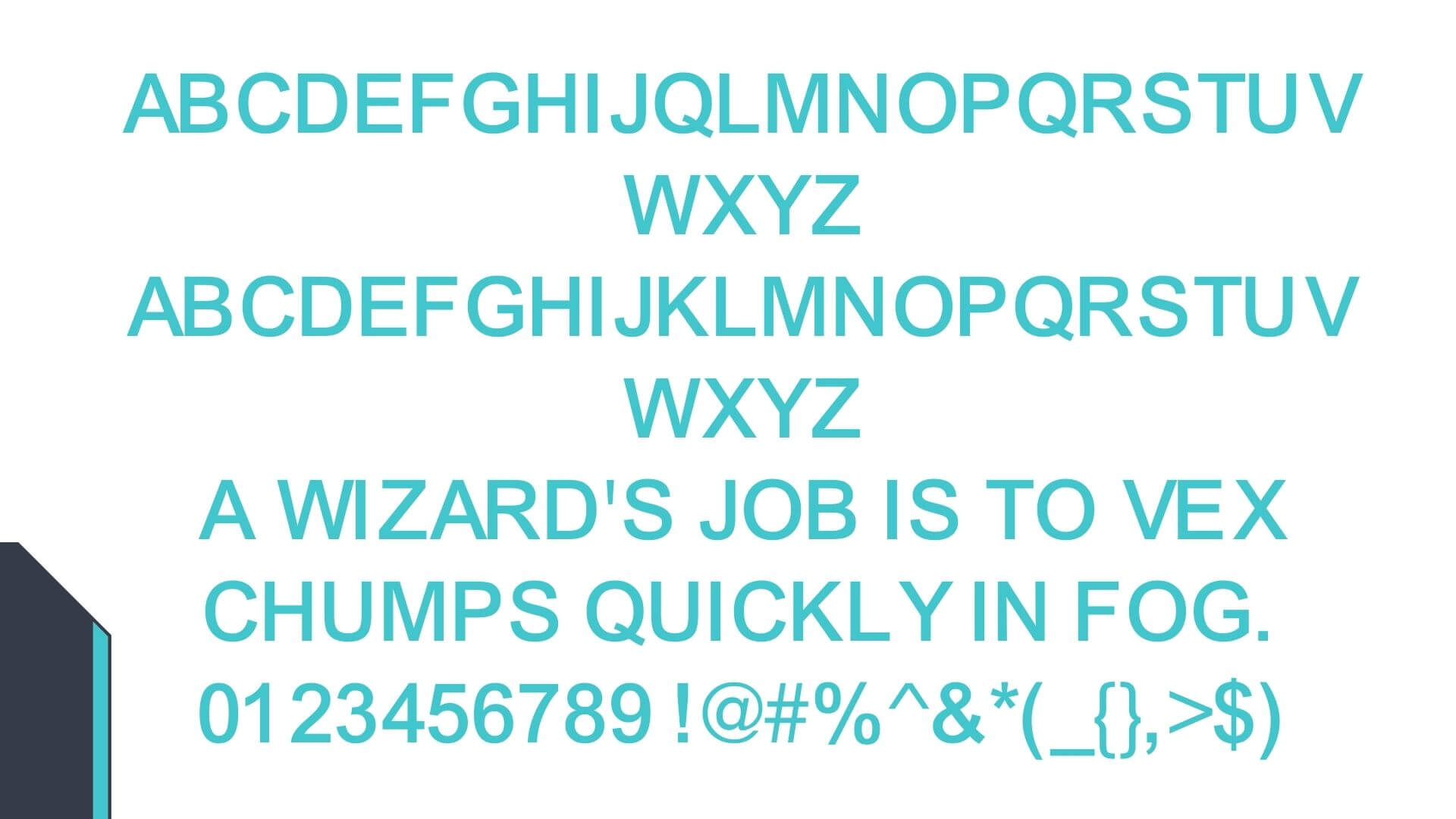 Arial Font