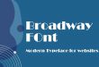 Broadway Font 110x75 - Broadway Font Free Download