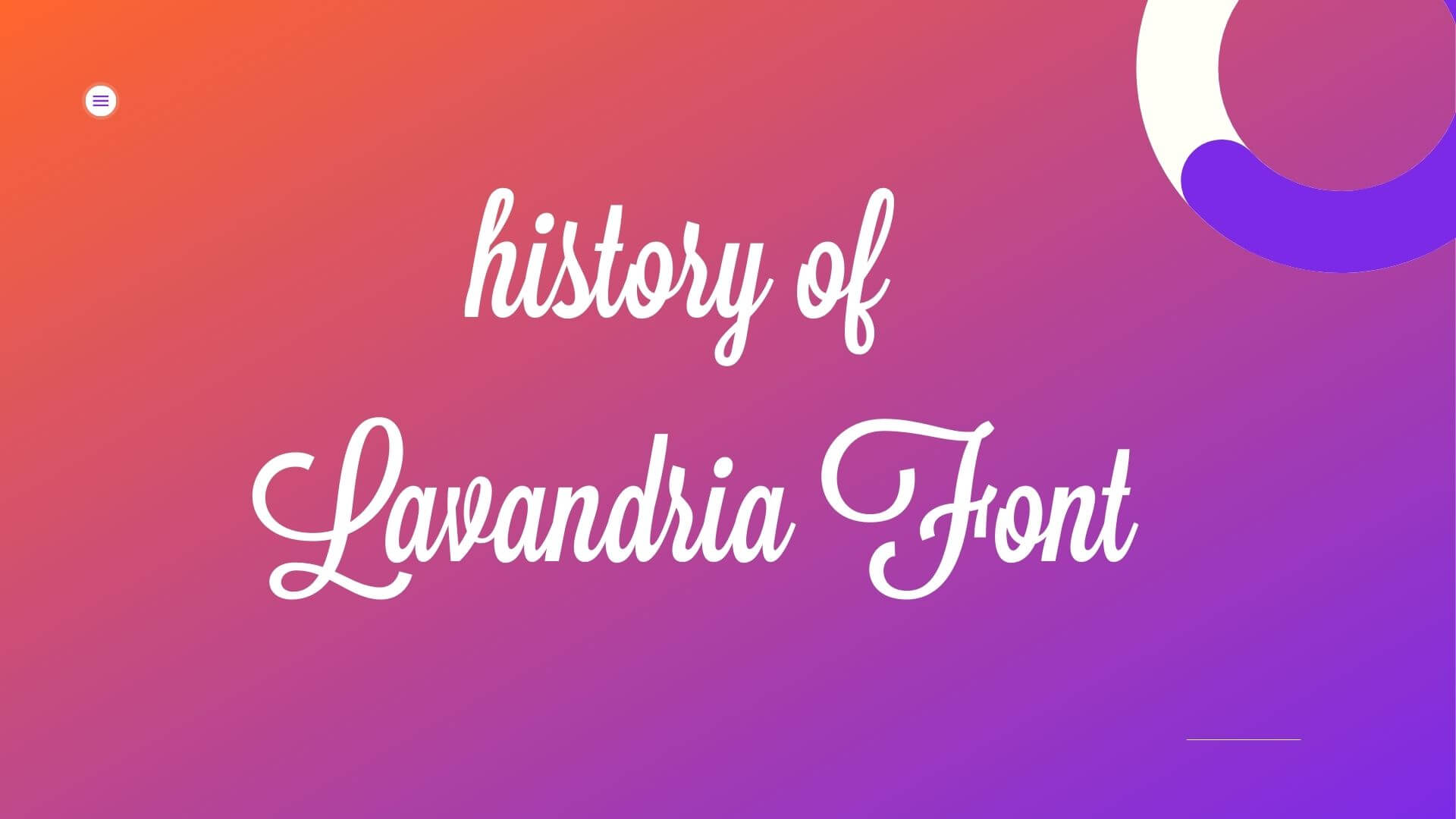 History Of Lavanderia Font